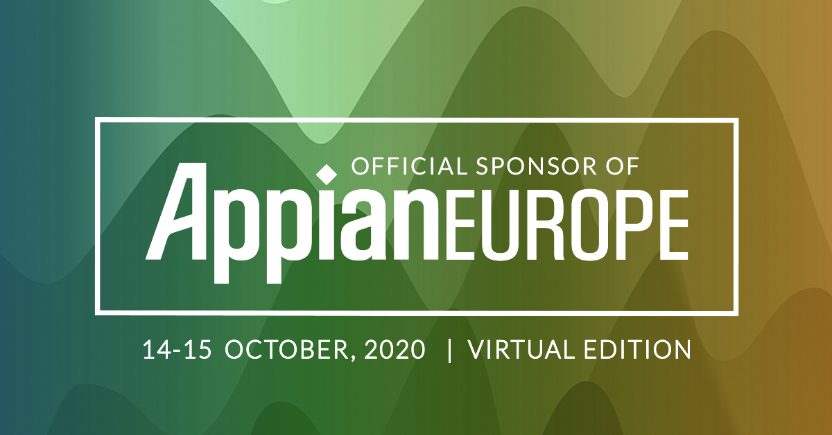 convedo is proud to be a gold sponsor of Appian Europe 2020.