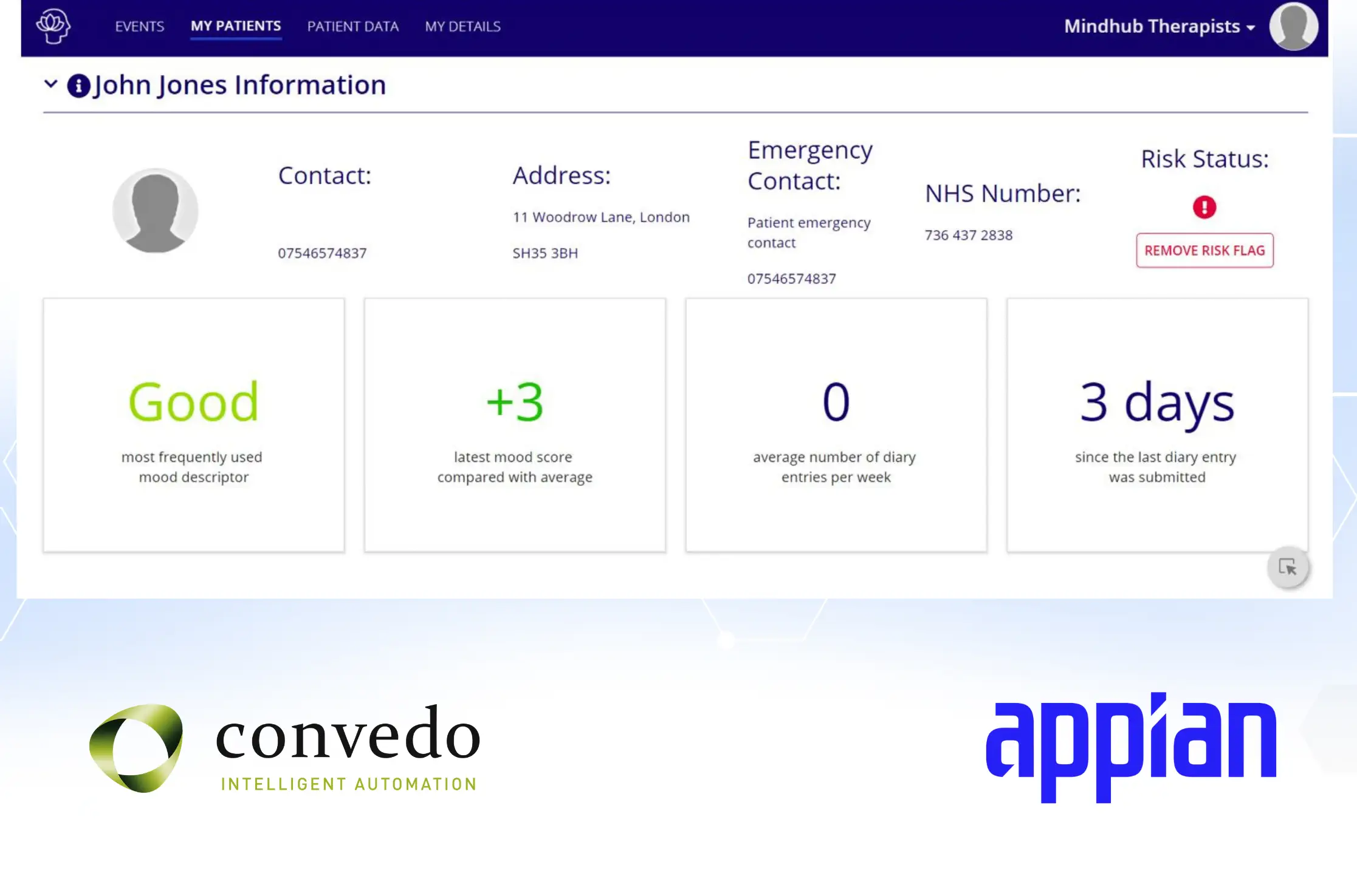 MindHub - convedo Appian Solution To Modernize Mental Health Provision - convedo Appian Partner UK